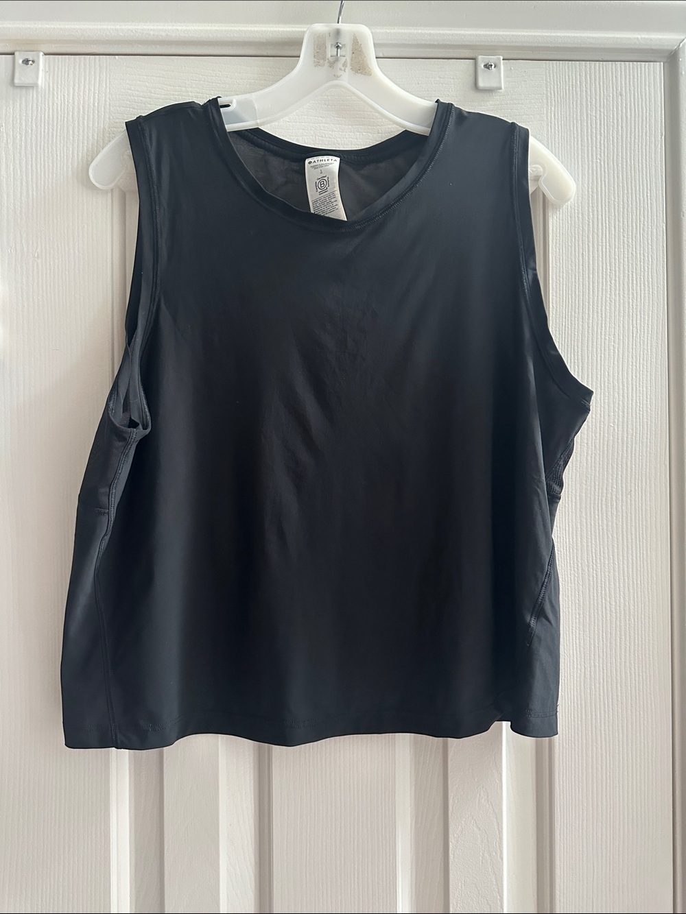 Athleta Ultimate Muscle Black Sleeveless Performance Tank Women’s L Running
